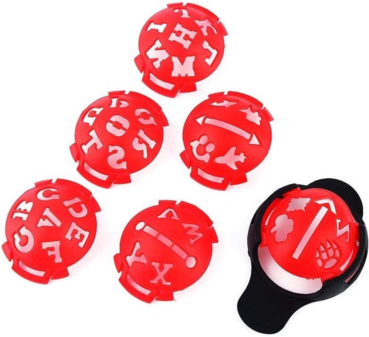 Golfbal Markeer Set, 6-delige Liner voor Nauwkeurige Uitlijning en Schrijven op Golfballen, Ideaal voor Golfspelers