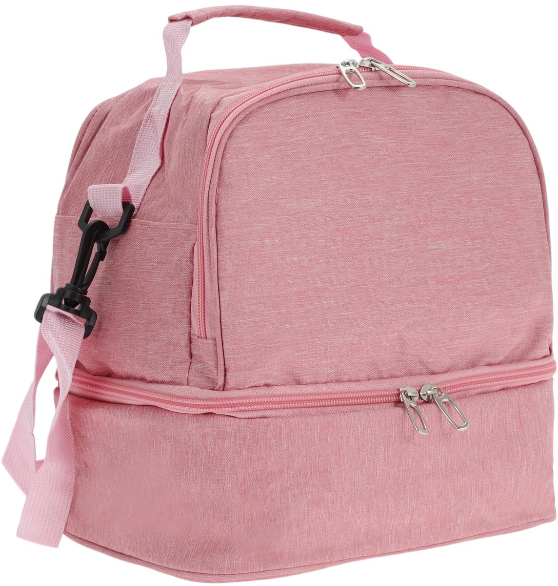 Dailygoods - Geïsoleerde Lunchbox met Twee Aparte Vakken en Verstelbare Schouderriem