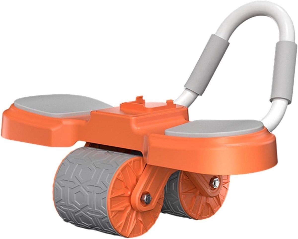 Buikspierwiel - Ab roller - Kernspieren trainen - Met slimme timer - 44 x 25 x 17 cm - Oranje