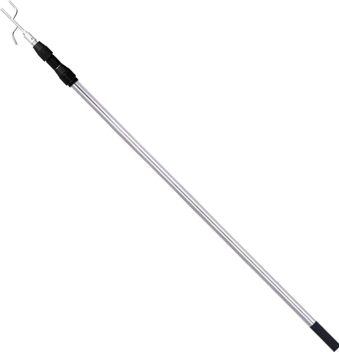 Vrachtwagen Laadgreep - Cargo Retriever Haak - Objecten Ophalen - Uittrekbare Telescoopstang - 150 cm - Zwart