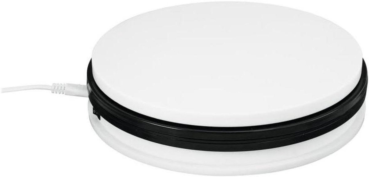 Draaiplateau - Draaitafel - Decoratie Presenteren - Hoge Belasting - 25 cm Diameter - Wit