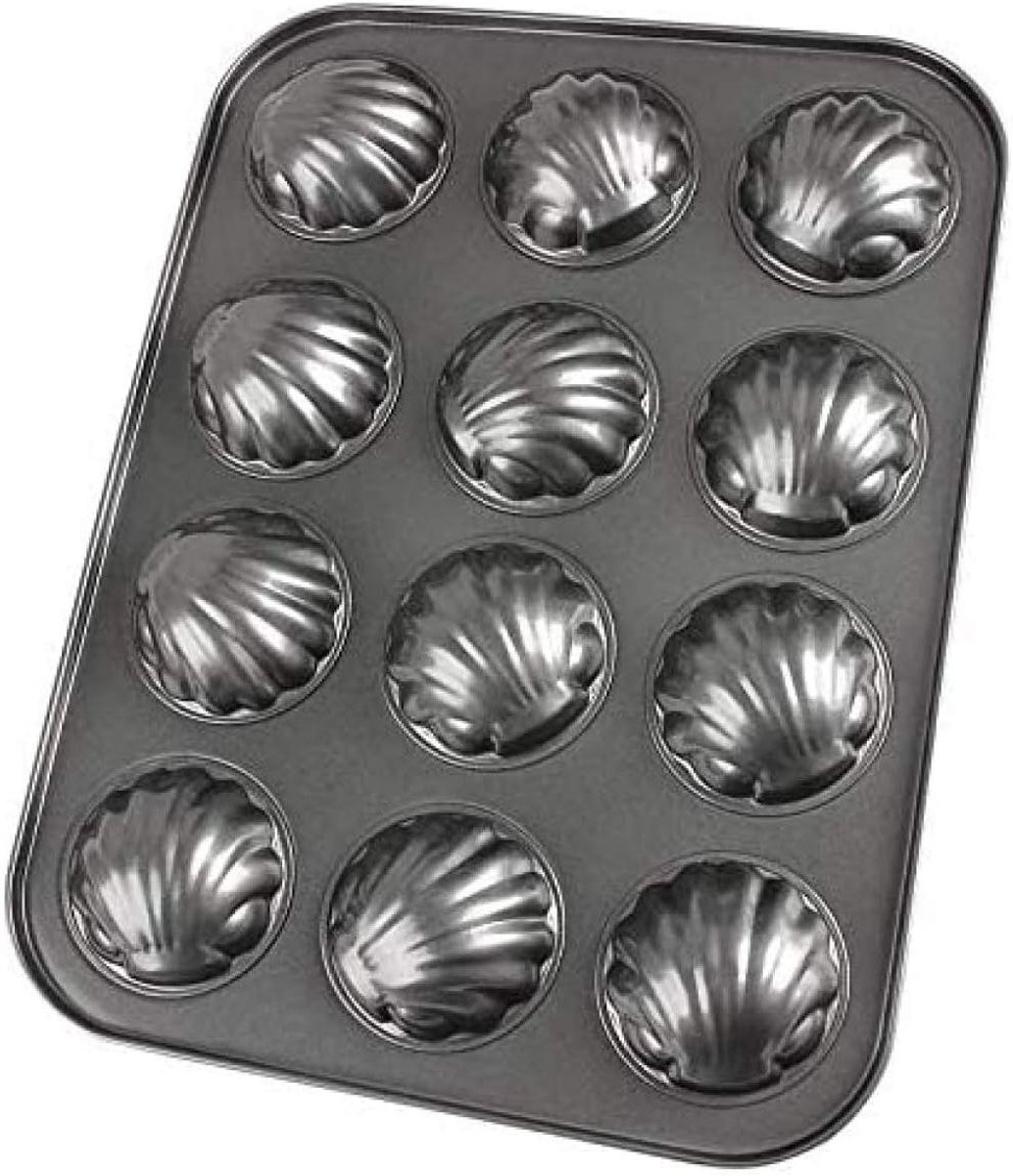 Muffin Bakvorm - Cupcake Pan - Lekker Bakken - Versterkte Randen - 12 Cups - Zwart