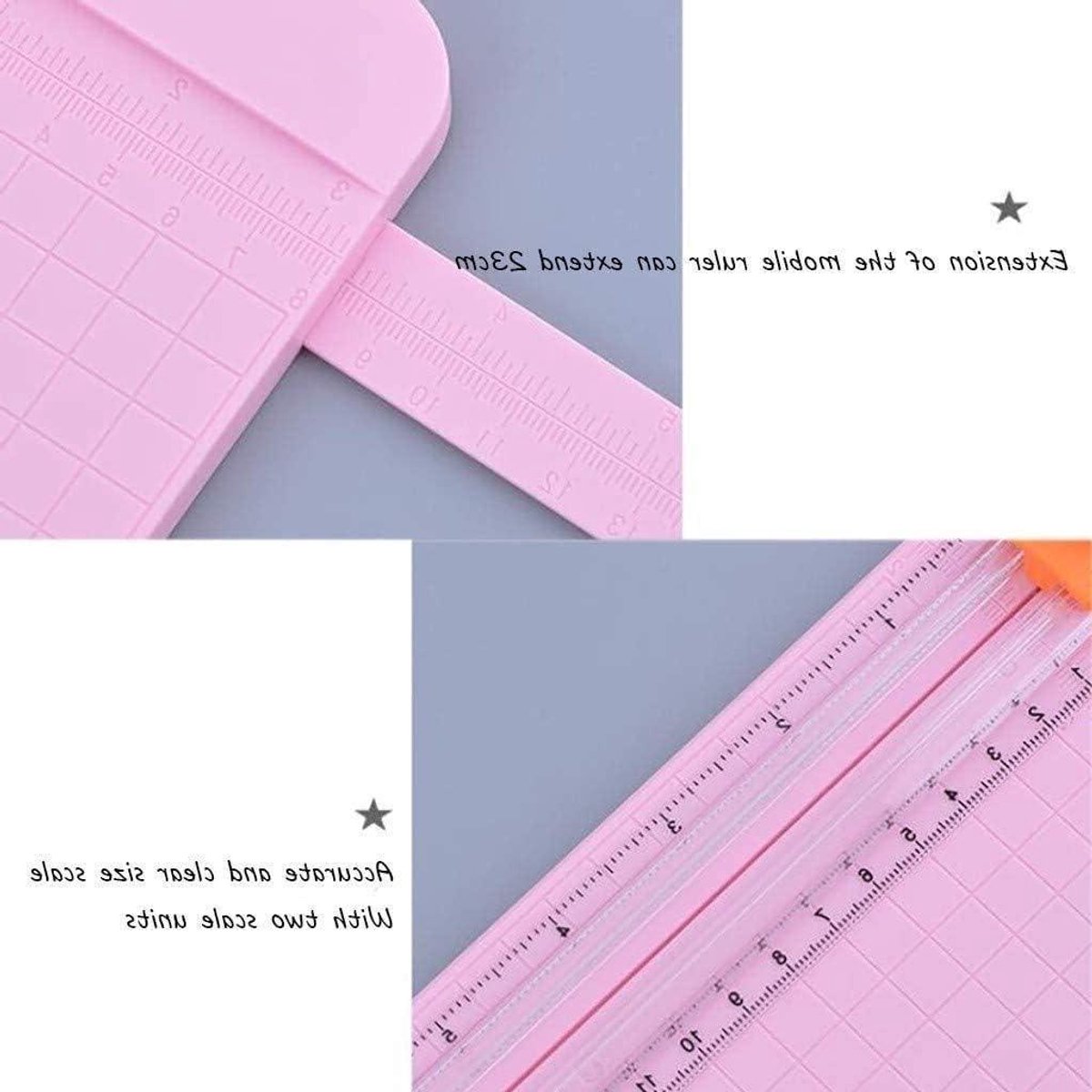 Papiersnijder A4 - Snijmachine Kantoor - Papier Snel Snijden - Robuust Duurzaam Ontwerp - Standaard Formaat - Blauw