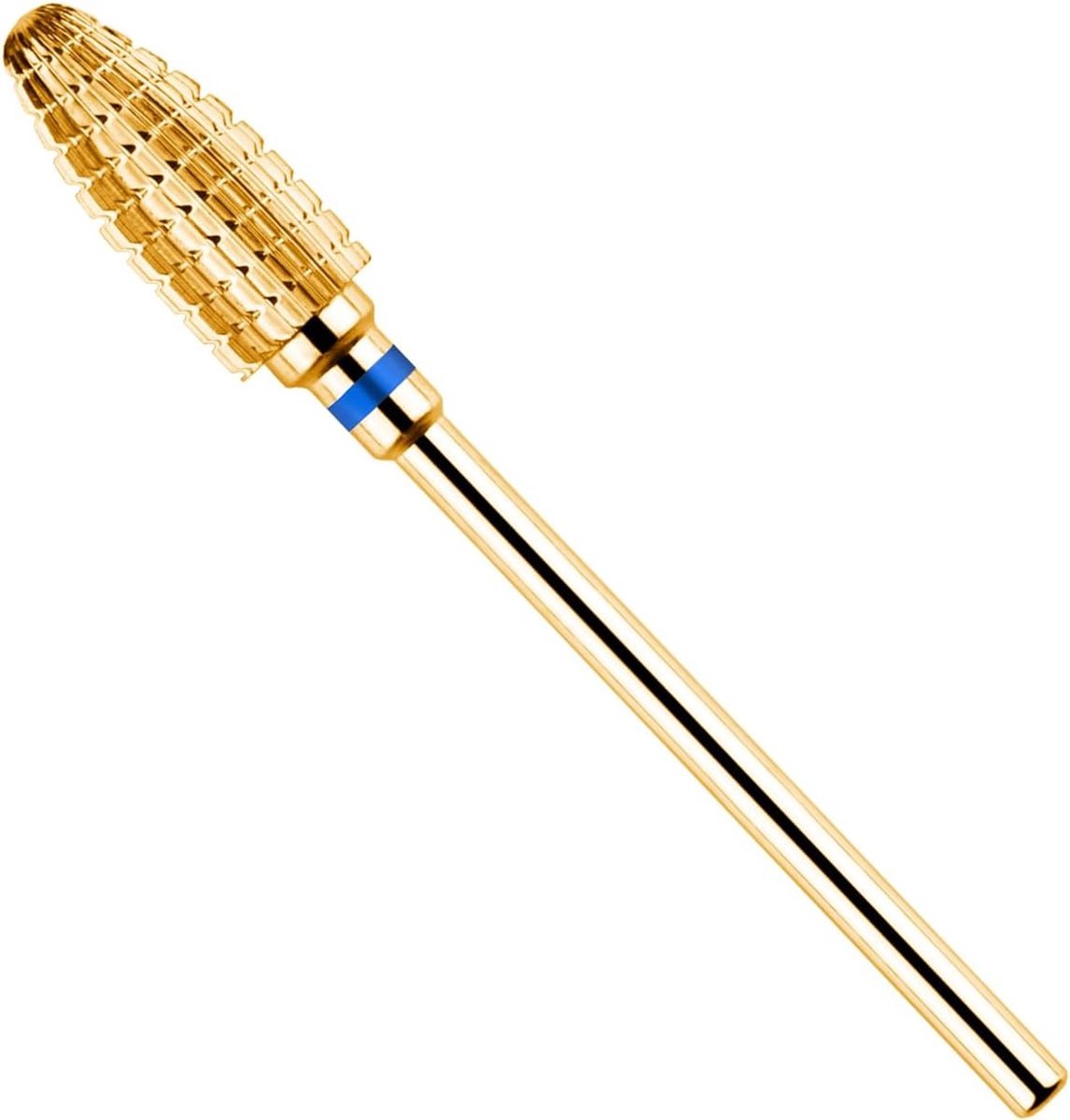 5-in-1 Carbide Nagelboor voor het Verwijderen van Nagelriemen en Acrylnagels - Professionele Tungsten Stalen Bits voor Manicure en Pedicure, Medium Formaat, Goudkleurig