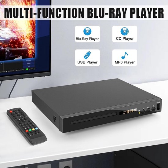 DVD Speler met HDMI - Blu Ray Spelers - Externe DVVD Speler - usb — afbeelding 2