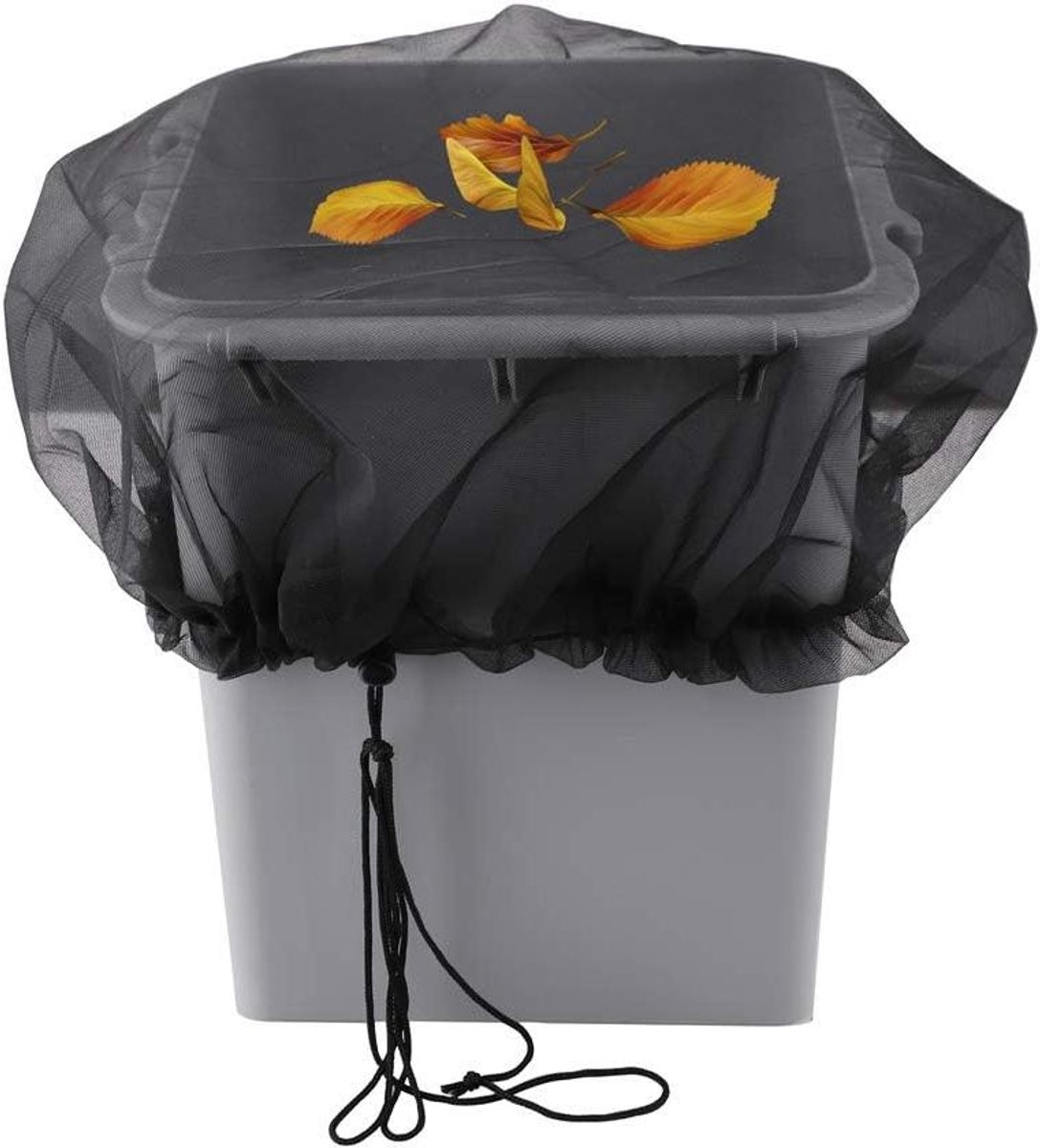 Regenton Deksel - Beschermnet Vat - Water Schoon Houden - Universele Pasvorm - 3 stuks 83 cm - Zwart