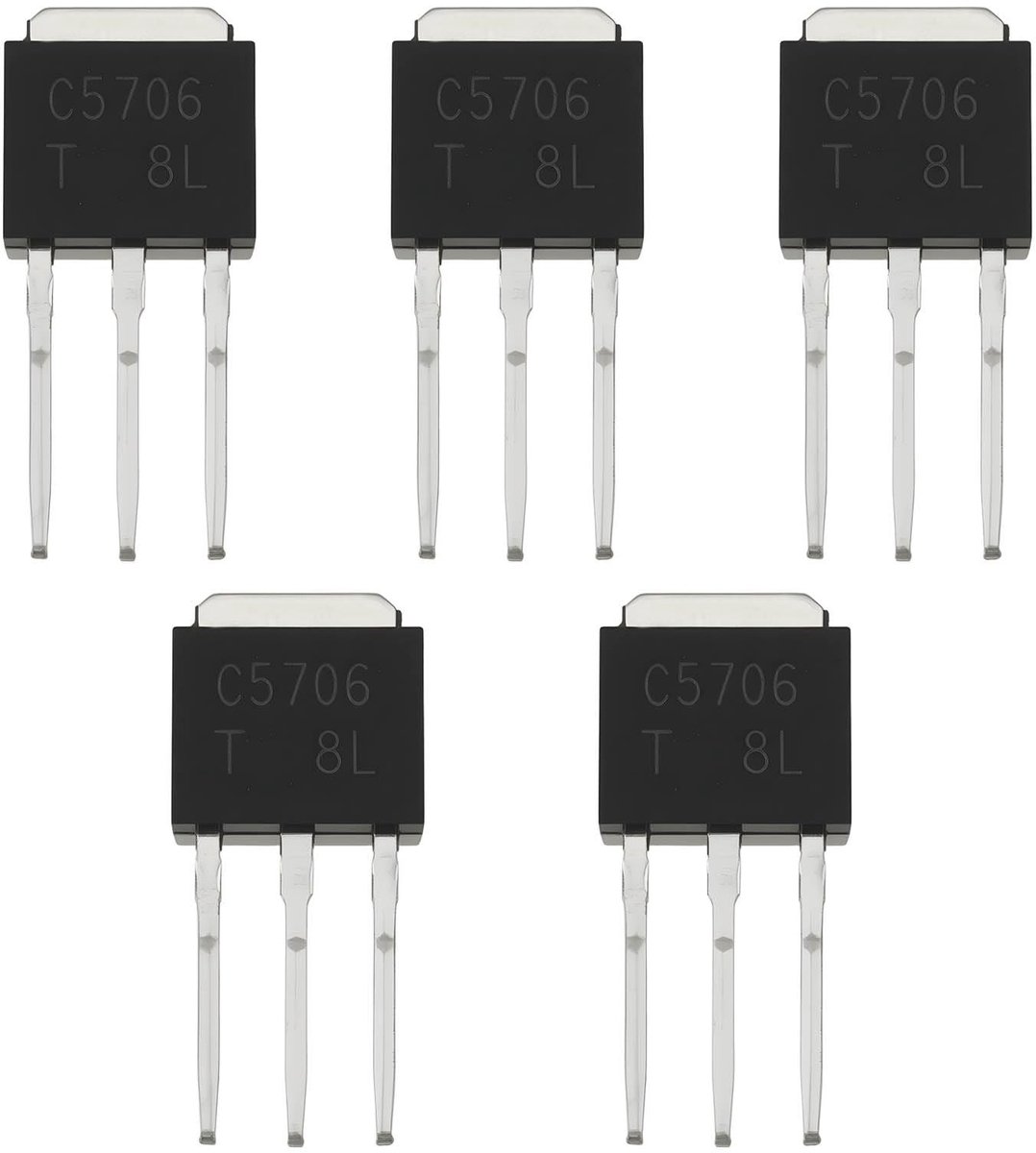 Dailygoods - 5 Stuks Schakelende Transistor voor LCD Reparatie TO-251