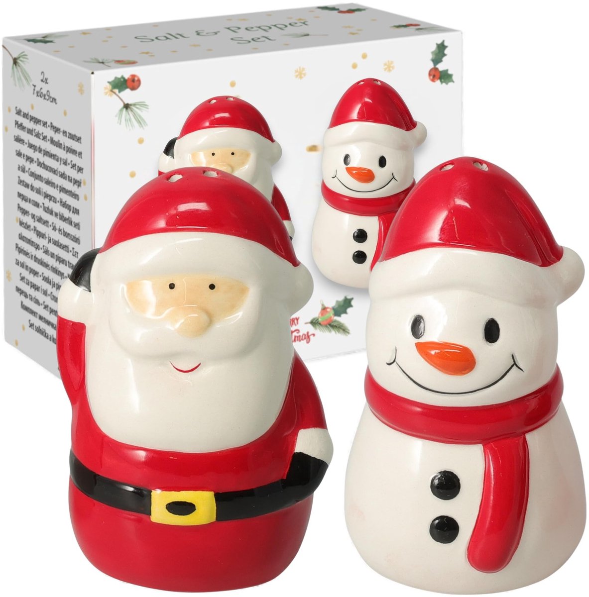 Dailygoods - Zout- en Peperstrooierset van Porselein