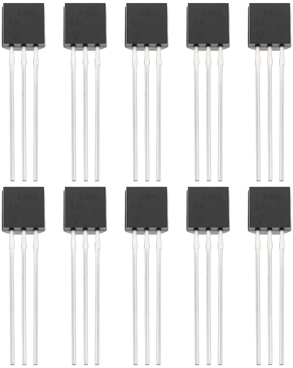 Dailygoods - 10 Stuks Temperatuursensor IC LM35DZ TO-92