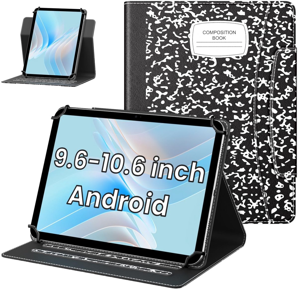Dailygoods - Universele Hoes voor 9-11 Inch Tablets met Draaifunctie