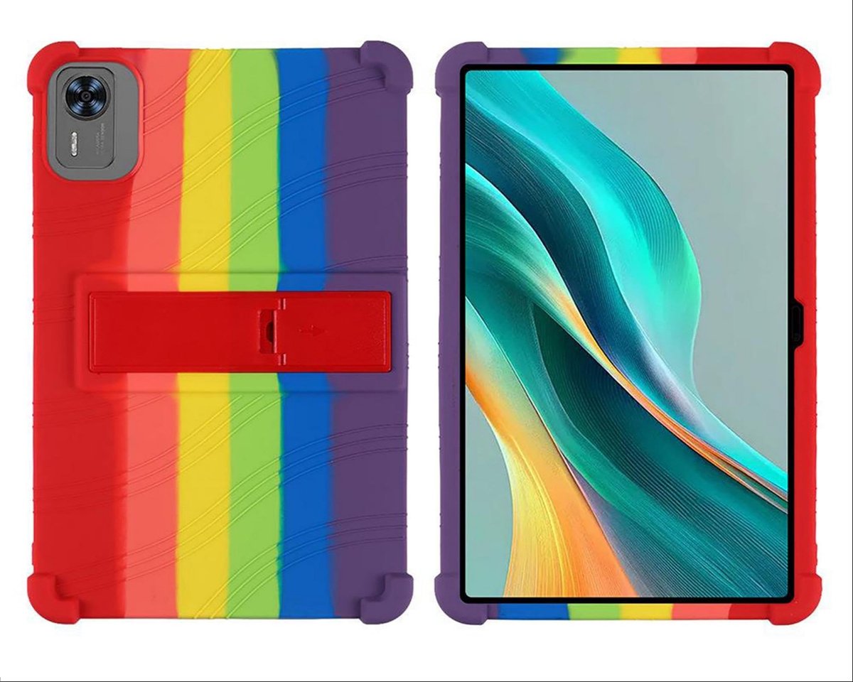 Dailygoods - Hoesje voor DOOGEE T36 met Standaard en Valbescherming