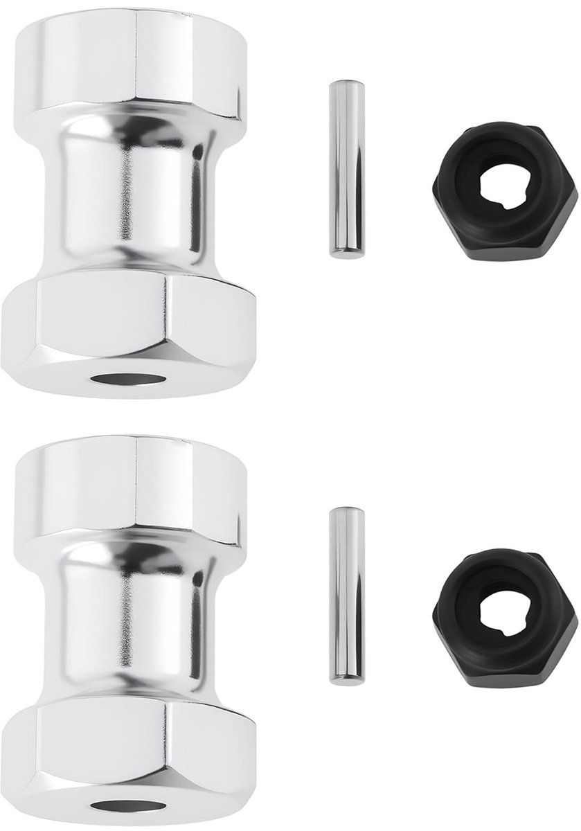 Dailygoods - 2-Delige Aluminium Wieladapter met Contramoer 53913