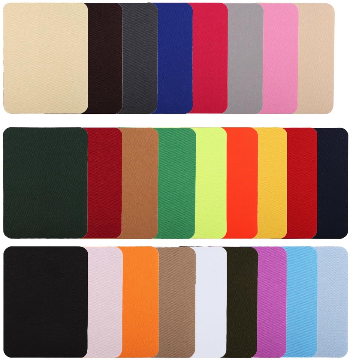 Dailygoods - Set van 26 Strijkpatches in Diverse Kleuren voor Stofreparatie