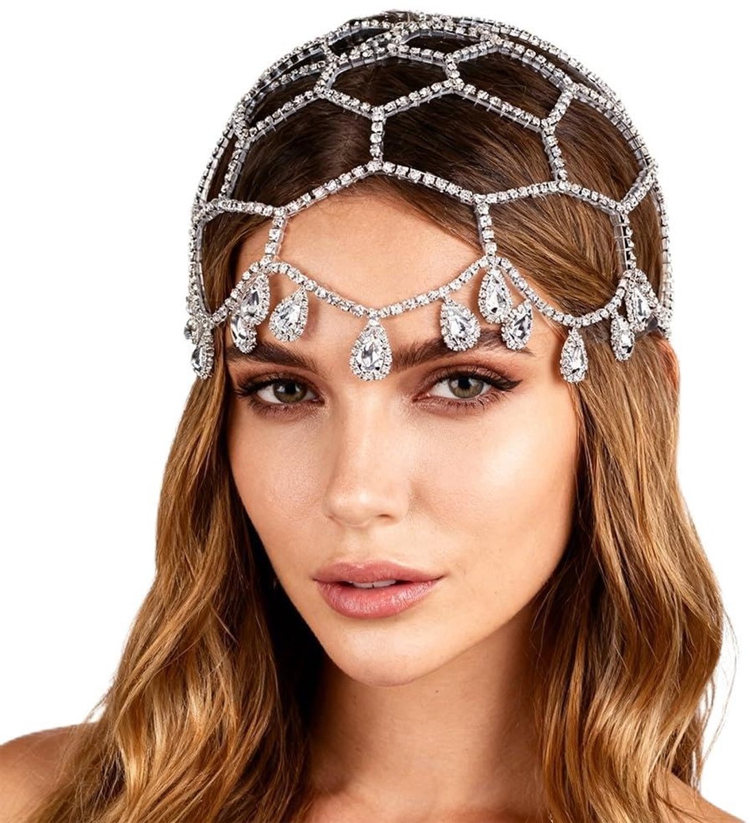 Dailygoods - Kristallen Hoofddeksel met Strass voor Bruids- en Halloweenaccessoires