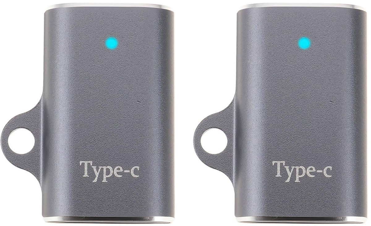 Dailygoods - 2 Stks Beengeleiding Hoofdtelefoon USB-C Opladen Adapter