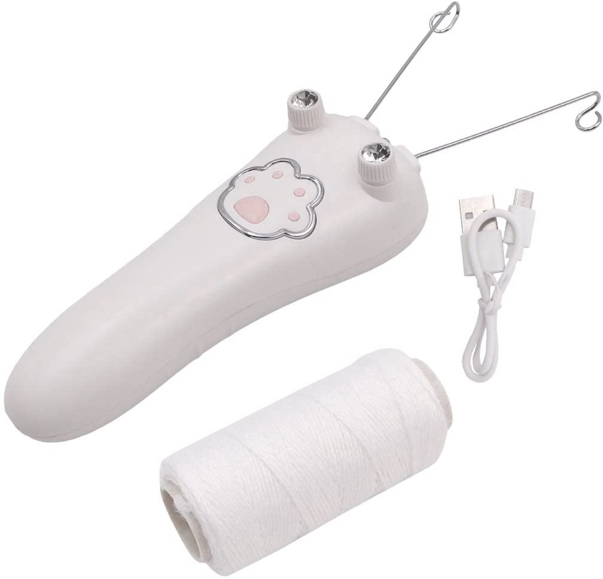 Dailygoods - Dailygoody - Gezichtsdradsnijder - Epilator voor gezicht - Fysieke ontharing - Wit - Ontharing voor vrouwen - Geschikt voor gezicht en oksels