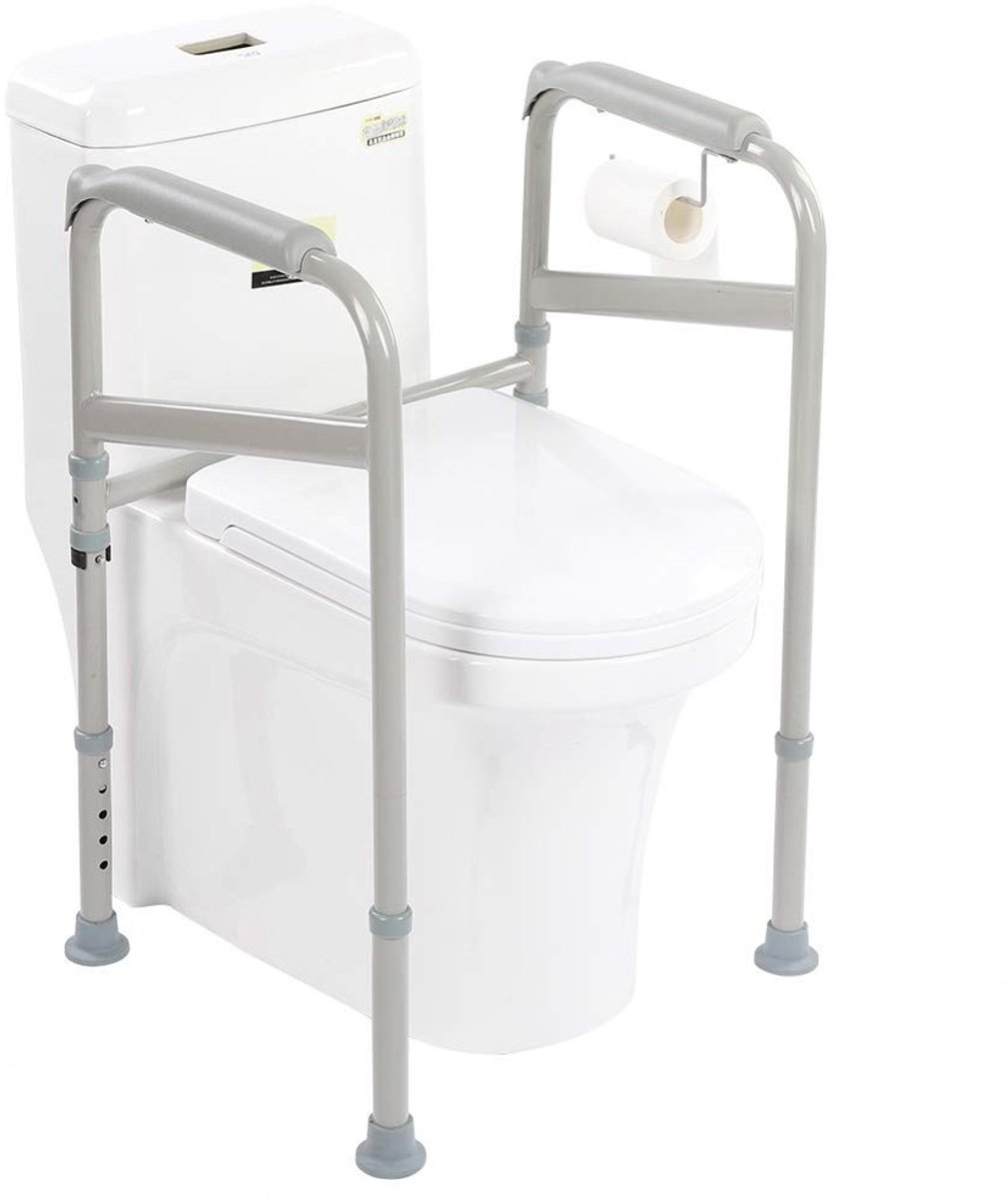 Dailygoods - Dailygoody - Verstelbare Toilet Handrail 65-86 cm - Stevige Steun voor Ouderen en Gehandicapten