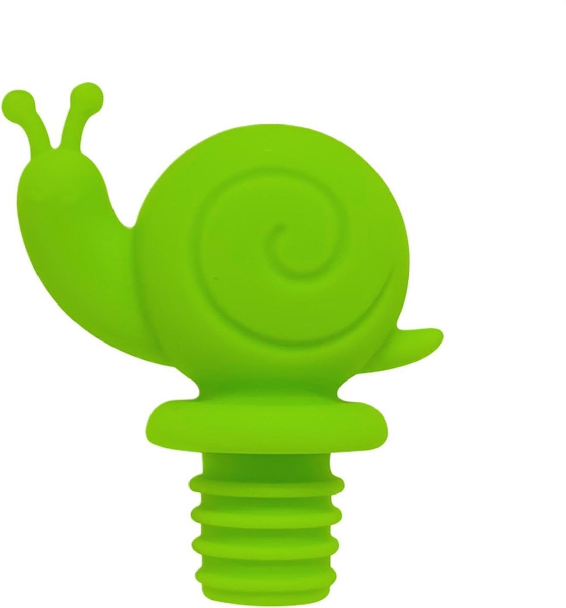 Drankfles Verzegelaar - Flesstop - Dranken Bewaren - Slak Ontwerp - 6 cm - Groen