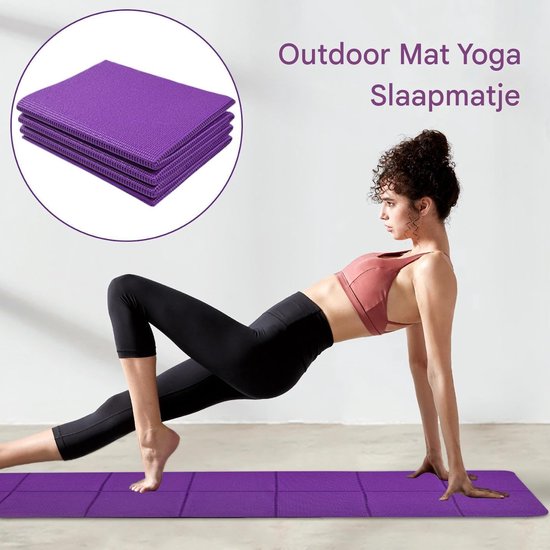 Slaapmat Camping - Outdoor Matje - Kamperen Buiten - Waterafstotend PVC - 173x61cm - Violet — afbeelding 5