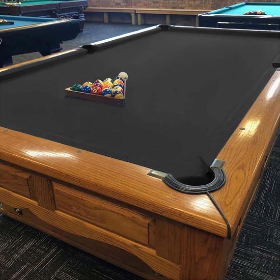Biljartdoek - Pooltafelkleed - Biljart Spelen - Anti-Kras Duurzaam - 7FT/8FT/9FT - Blauw — afbeelding 2