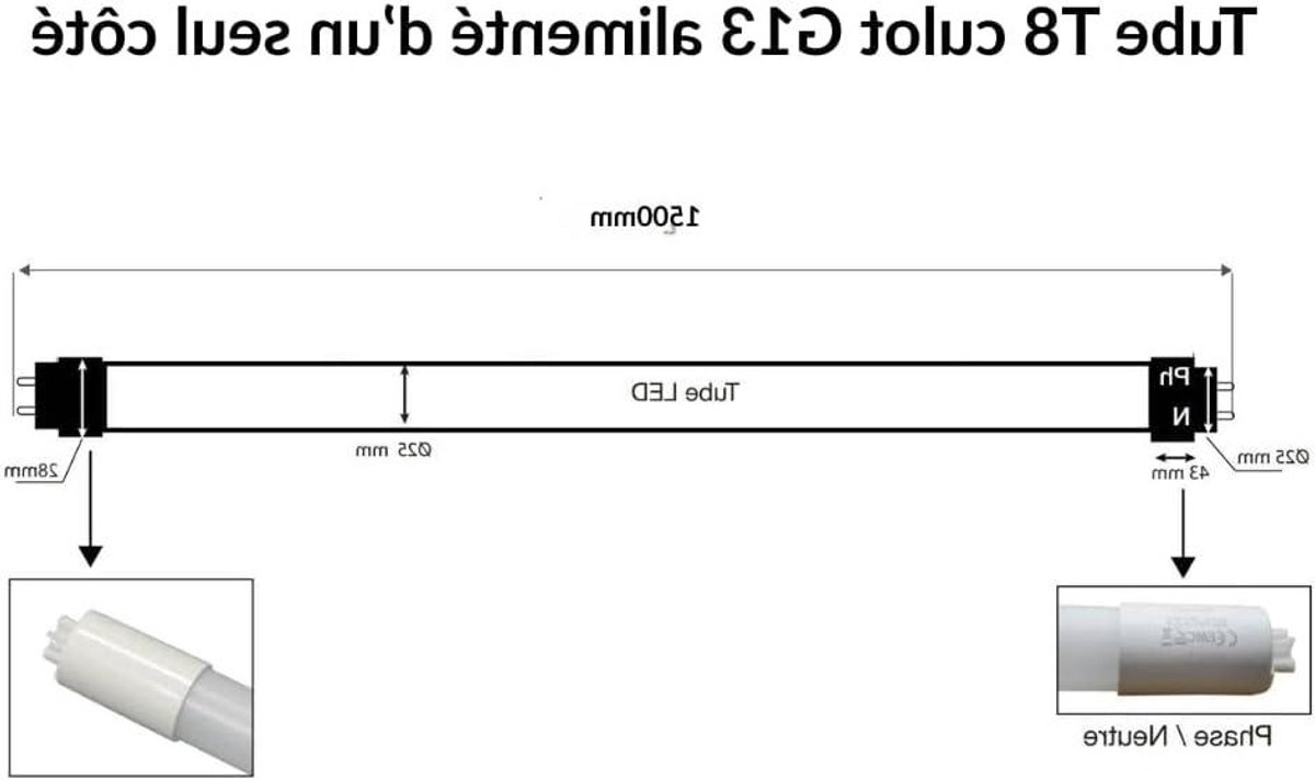 Led Neonbuis - TL Vervanger - Industriële Verlichting - Hoge Efficiëntie - 150 cm - Warmwit