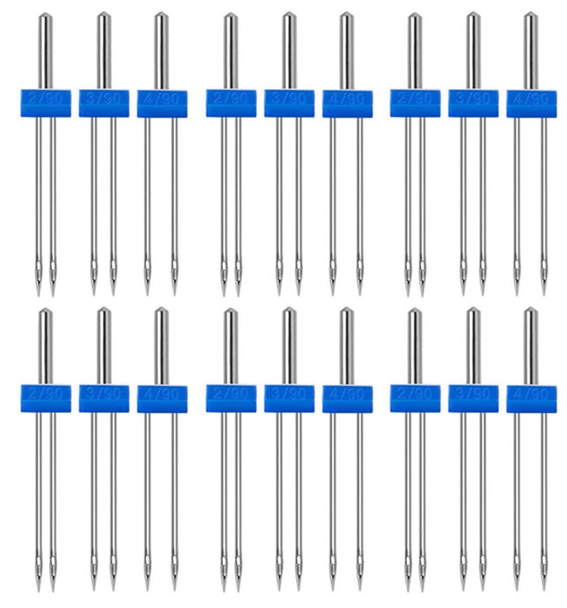 Cosensi - Dubbele Naald Set voor Naaimachines met Doos