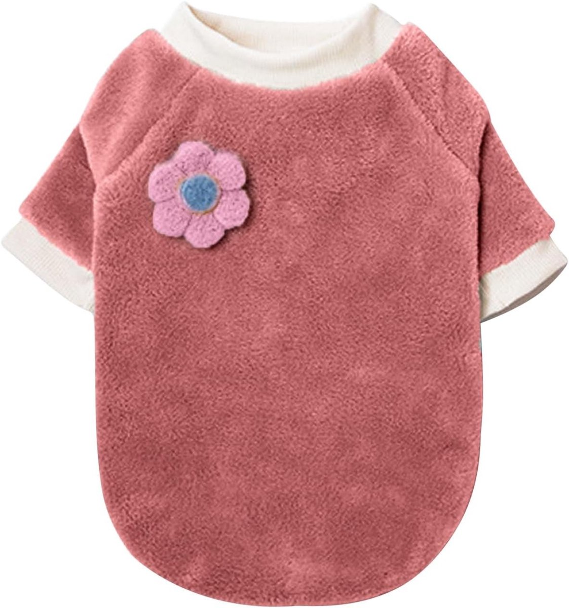 Zachte en Warme Pluche Sweater voor Honden en Katten - Dikke Wintertrui voor Puppies en Kleine Honden (M)