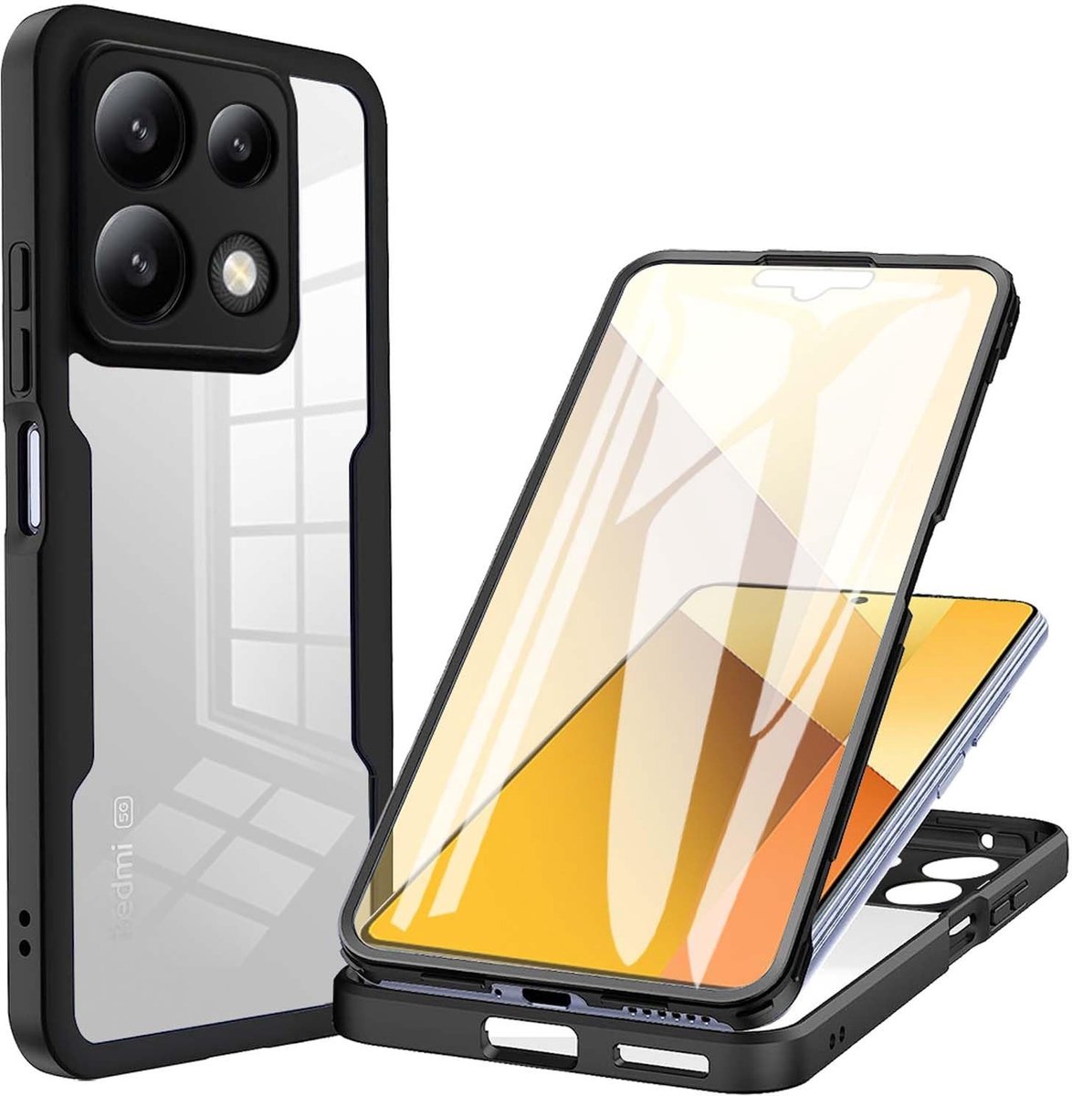 Cosensi - Beschermhoes voor Xiaomi Poco X6 Pro 5G met Schermbeschermer