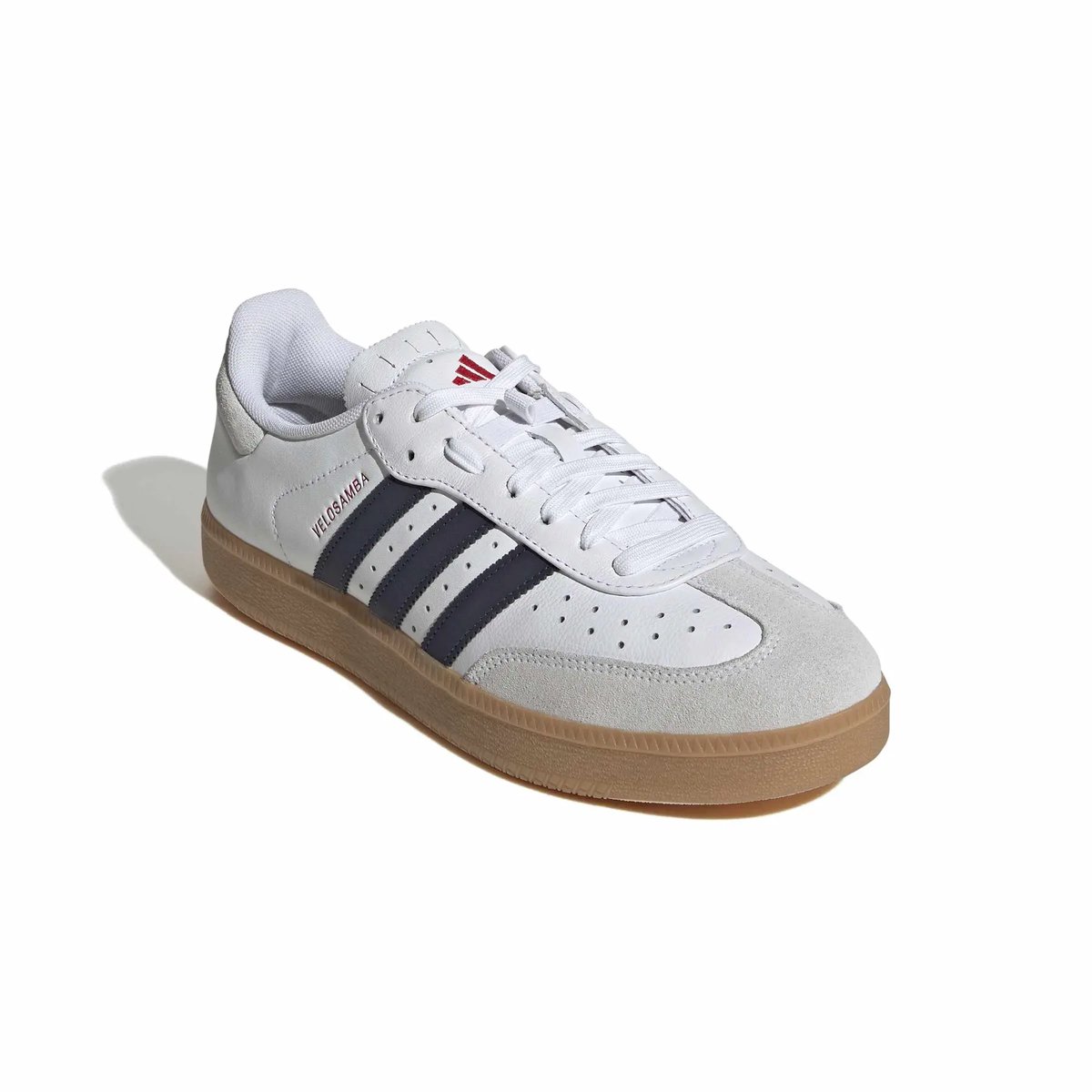 Velosamba leren fietsschoenen Ftwwht/dkblue/purrub