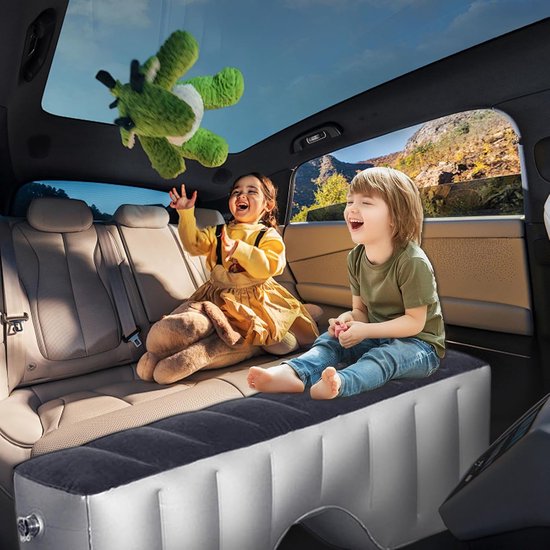 Autobed Opblaasbaar - Reisbed Auto - Comfortabel Reizen - Stabiele Steun - 40 x 30 x 10 cm - Multicolor — afbeelding 3