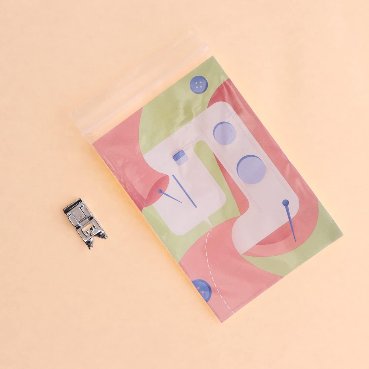 Universele Naaivoet - Zigzag Voet - Kleding Maken - Snap-on Systeem - 5 mm - Grijs