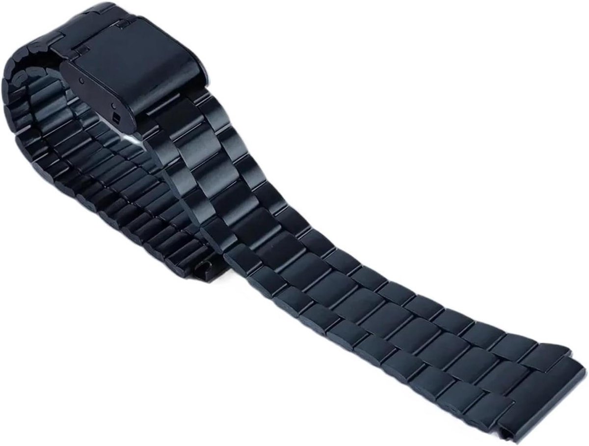 Metalen Horlogeband - Vintage Band - Horloge Personaliseren - Roestvrij Staal - Universeel - Goudkleurig