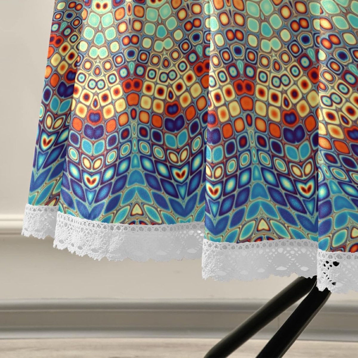 Rond Tafelkleed - Tafelhoes - Buiten Eten - Met Rits Gat - 152 cm - Mandala