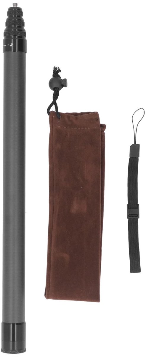 Dailygoods - 6,6ft Onzichtbare Selfiestick met Antisliphandgreep