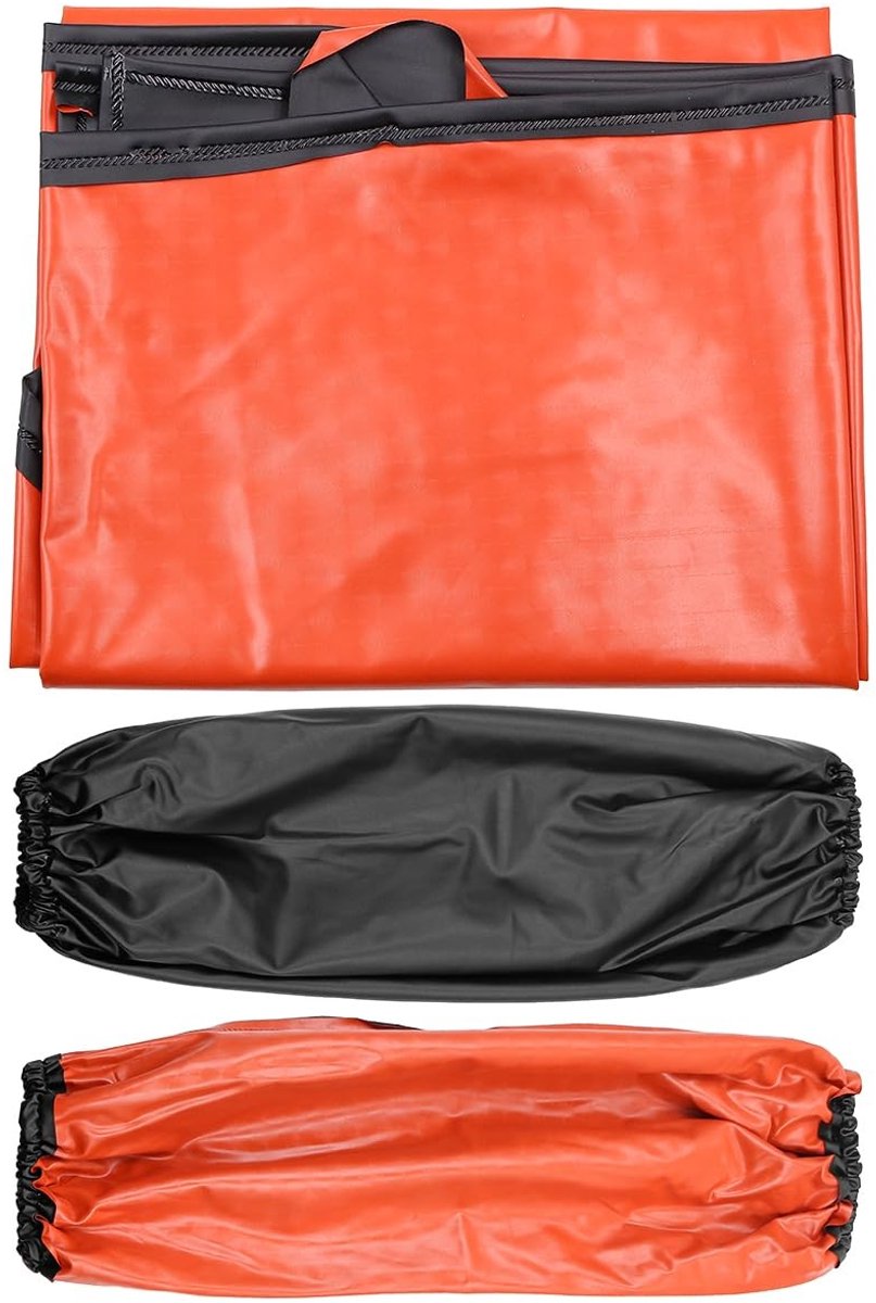 Dailygoods - Waterdicht Leren Schort met Mouwen voor Professioneel Gebruik