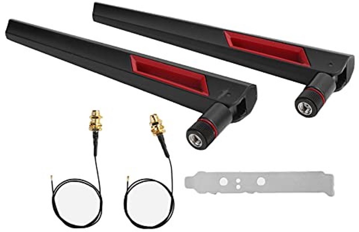 Dailygoods - M.2 WiFi Antenne Set met 2 Stuks voor Draadloze Netwerken