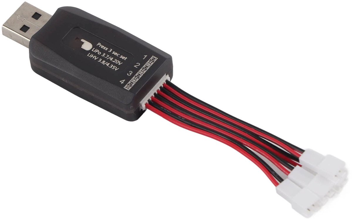 Dailygoods - USB Batterijlader voor 1S Lipo Batterijen