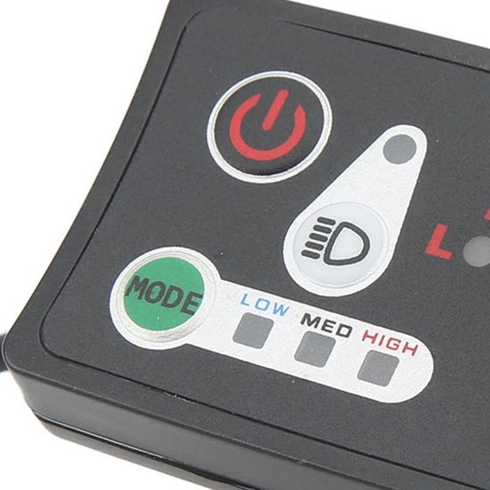 aladdien - LED Power Display Panel - Elektrische Fiets Meter - Waterdicht - 22,2 mm Stuur - Modificatie Display - Geschikt voor E-bikes — afbeelding 5