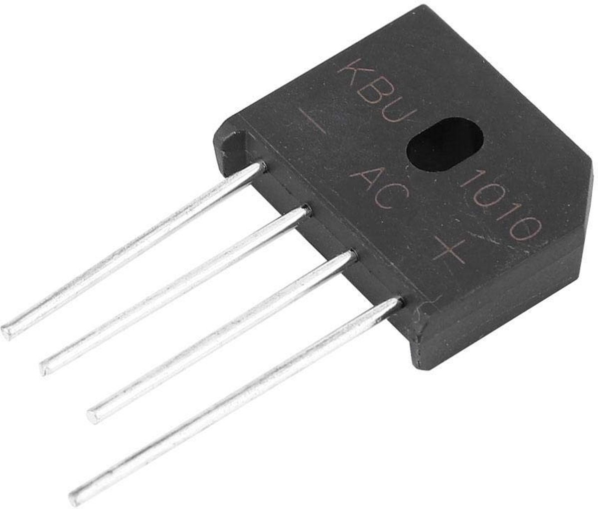 Dailygoods - Dailygoody - Diodebrug - 10A 1000V - Voor Voedingsschakelaar - 4-pins - Raddrizzatore - Betrouwbare stroomvoorziening - Geschikt voor diverse toepassi