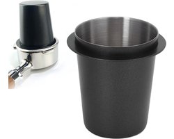 Koffie Doseerbeker - Roestvrijstaal Accessoire - Espresso Bereiding - Voorkomt Morsen - 58 mm - Zilverkleurig