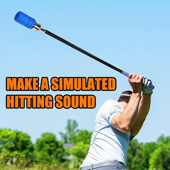 Golf Swing Trainer - Oefenstaaf Golf - Swing Verbeteren - Geluidsfeedback Correctie - 81 cm Pakket - Blauw van GOLF — afbeelding 2