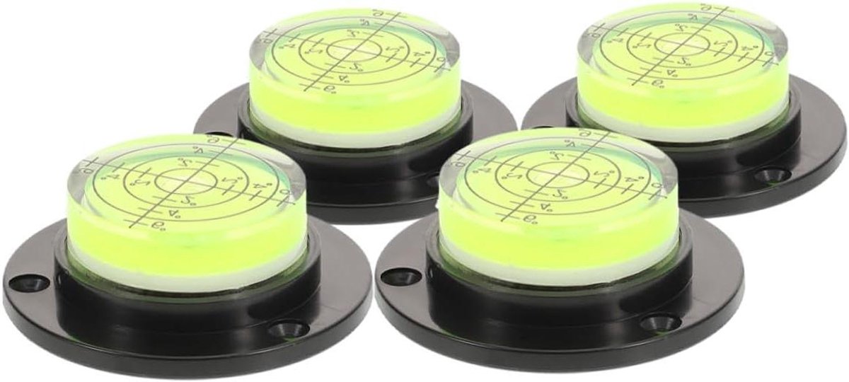 Waterpas Set - Meet Instrument - Nauwkeurig Meten - Universele Rotatie - 4 Stuks - Multicolor