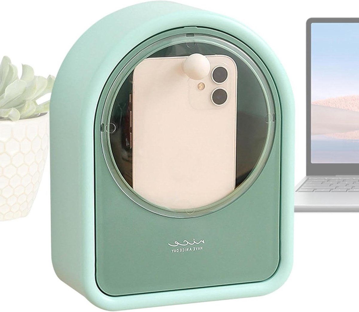 Cosmetische Organizer - Make-up Doos - Badkamer Opbergen - Waterdicht Ontwerp - 21.7 cm - Groen