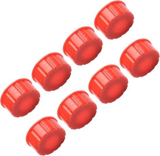 Gasblik Vervanging - Basis Kap - Gastank Onderhoud - Massieve Basis - 8 Stuks - Rood — afbeelding 3