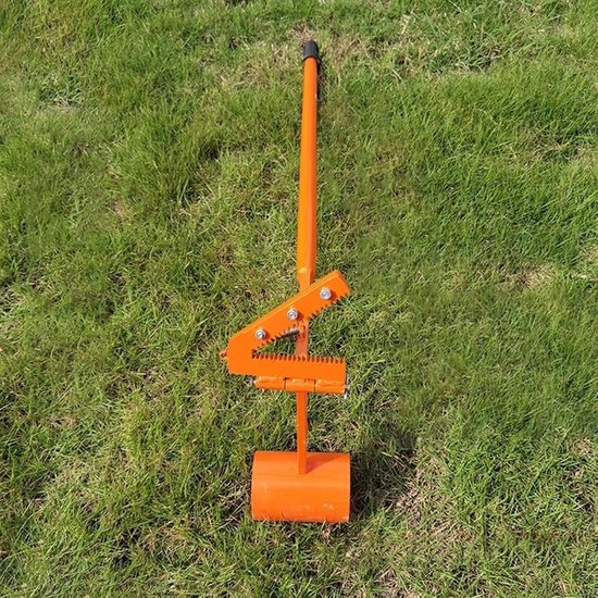 Worteltrekker Tool - Onkruidverwijderaar Tuin - Efficiënt Wieden - Lange Steel Ontwerp - 135 cm Lengte - Grijs — afbeelding 3