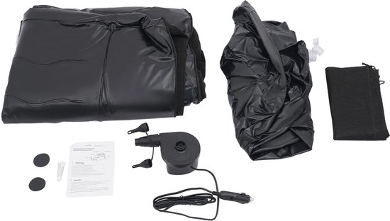 Cellista Auto Luchtbed SUV - Opblaasbaar Reisbed Achterbank - Camping Matras - 300 kg Draagvermogen - 174x126 cm - 12V Pomp - Flocking van Merkloos — afbeelding 3