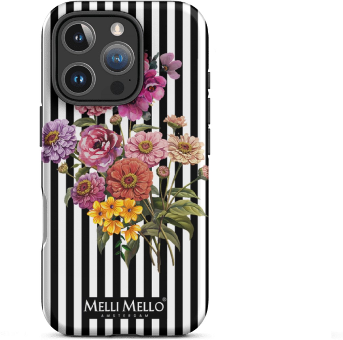 Melli Mello Telefoonhoesje Striped Grace (Tough Case) - Apple iPhone 16 Pro
