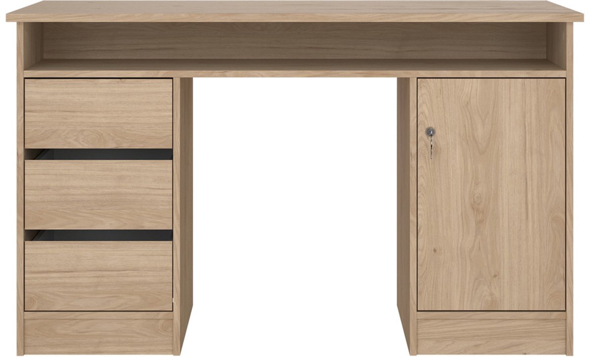 Giga Living Kantoorbureau Function Plus - Naturel - 126x55x76cm
