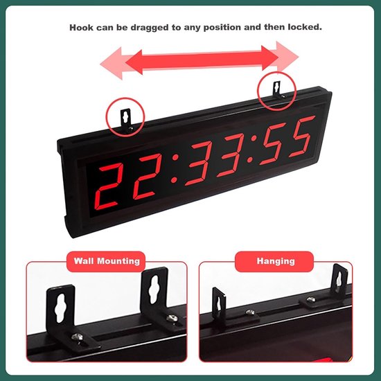 6 Digit Competitie Timer - Stopwatch Knop - Fitness Training Interval ...