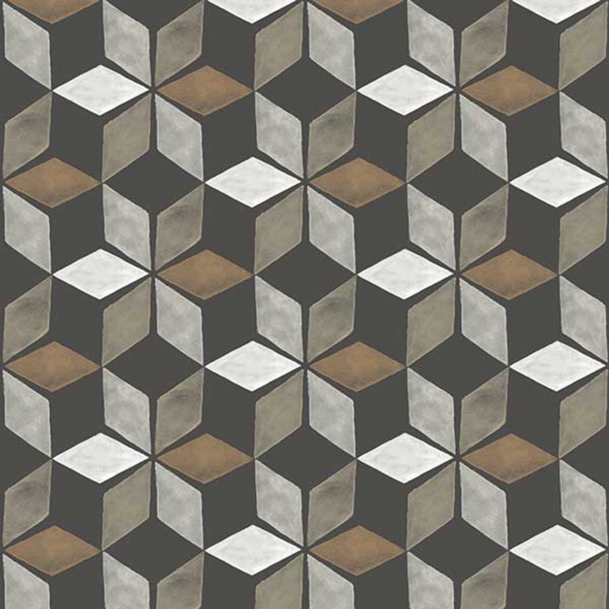 Flügger Fiona Vliesbehang 570106 - Six Senses - Illusion - Bruin - 53cm x 10.05m